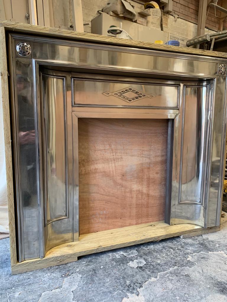 Art deco fireplace shipping by Griffin Antique Fireplaces